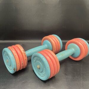 Amazing Vintage Dumbbell Weights